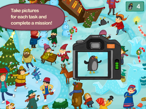 Tiny People Christmas! Hidden Objects Search game screenshot 2
