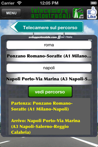 Video Telecamere strade ed autostrade screenshot 3