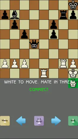 Game screenshot 101 Chess Checkmate Puzzles - 15 Chess Puzzles FREE hack