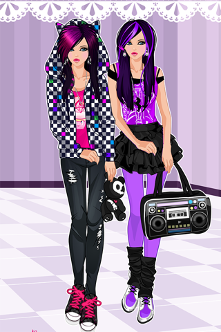 Emo Dress Up game screenshot 2