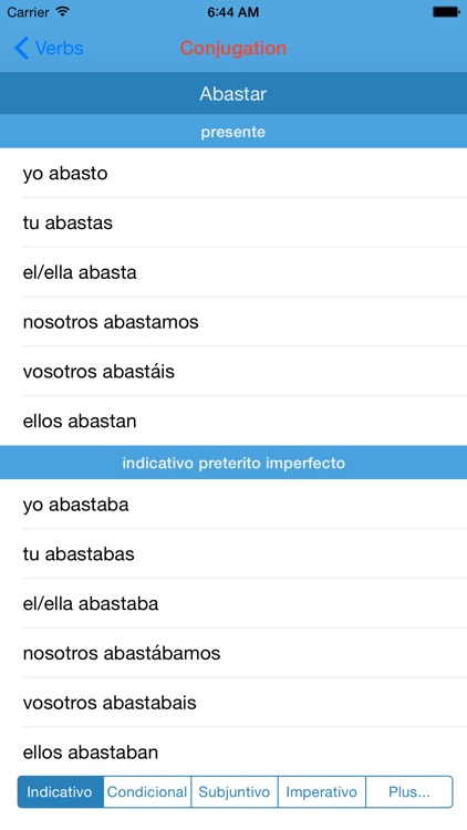 spanish verbs conjugation screenshot-3