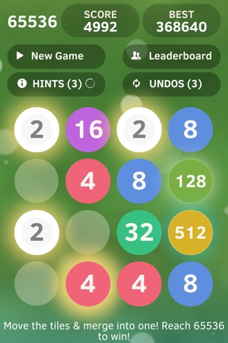 65536 - Ultimate Challenge Puzzle Game Free screenshot 2