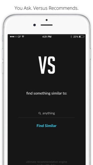 Versus : Ultimate Recommendation Engine