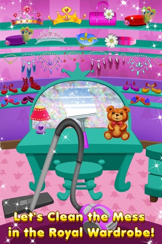 Princess Castle Cleanup - Kitchen, Bedroom, Bathroom and Wardrobe Chores screenshot 2