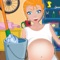 Pregnant Mommy Clean Room