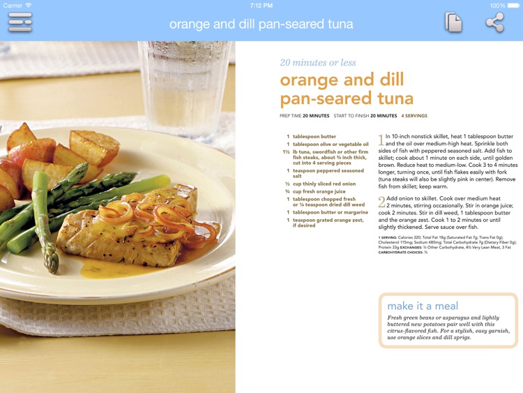 Cooking Recipes - 30 minutes or Less for iPad