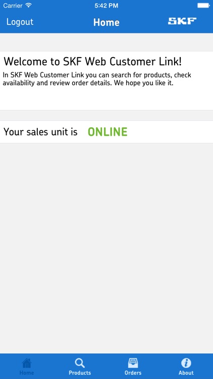 SKF Web Customer Link