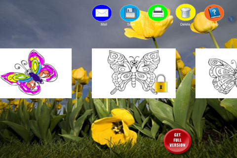 Coloring Book Butterflies screenshot 2