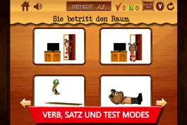 Game screenshot Verben für Kinder- Teil 1-Animierte Deutsch Sprach-Lern-Lektionen & Spiele: KIds learn German verbs easily Free apk