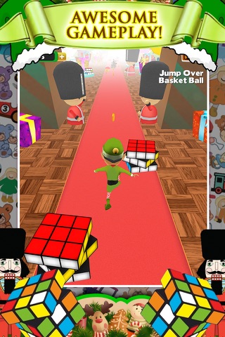 3D Christmas Elf Run - Holiday Runner Game PRO screenshot 2