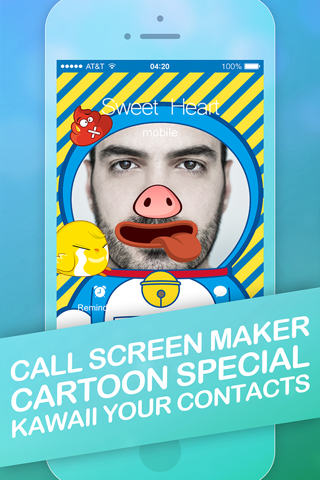 Call Screen Maker - Cute Cartoon Special for iOS 8 screenshot 2