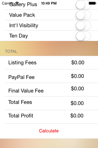eBay Fee Calculator (U.S) screenshot 3