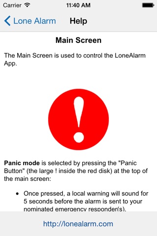 LoneAlarm screenshot 4