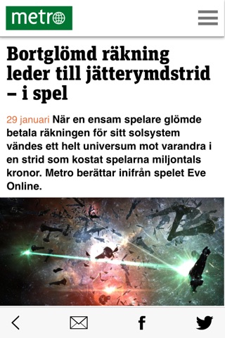 Metro Nyheter screenshot 3