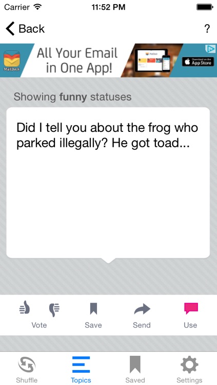 Status Shuffle Lite for Facebook