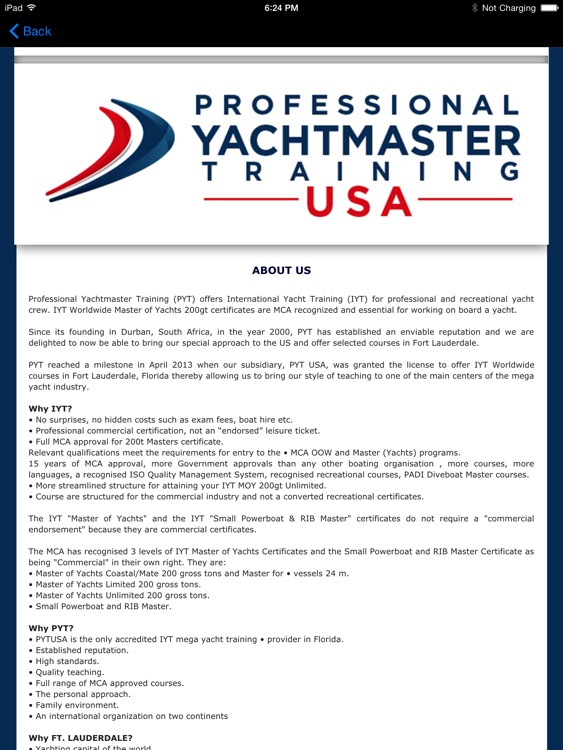 professional yachtmaster training usa photos