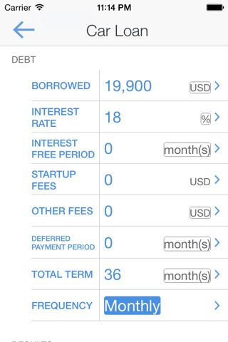 Shrink your Debt - Loan Calculator screenshot 4