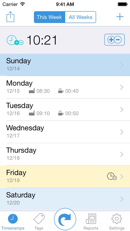 TimeStamps - Time Recording with Ease