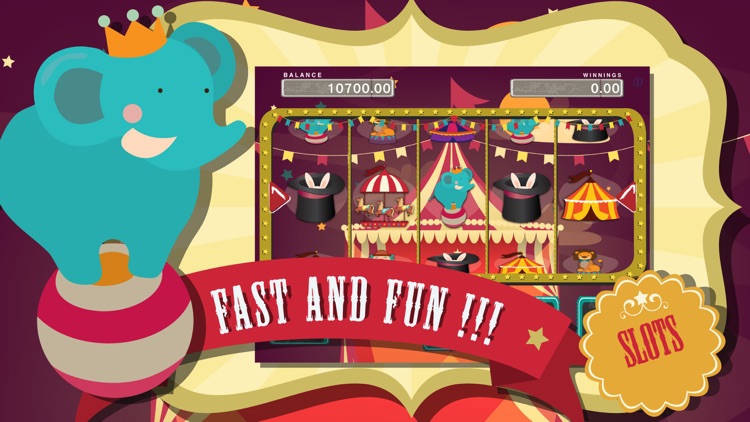 CirkZ Big Win Circus Slot Machines : Mega Millions Charlie Animals Jackpot Casino Game Free Coin screenshot-3