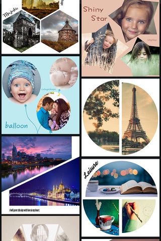 Collage Shape - Use graphic collage templates to produce uniquely stylish collages screenshot 2