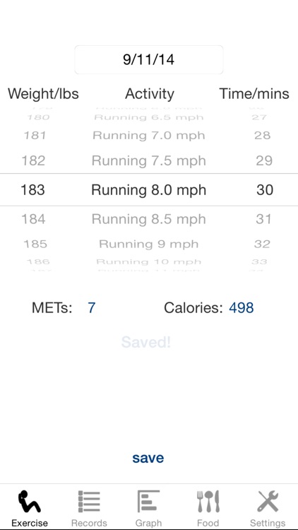 Exercise Calculator