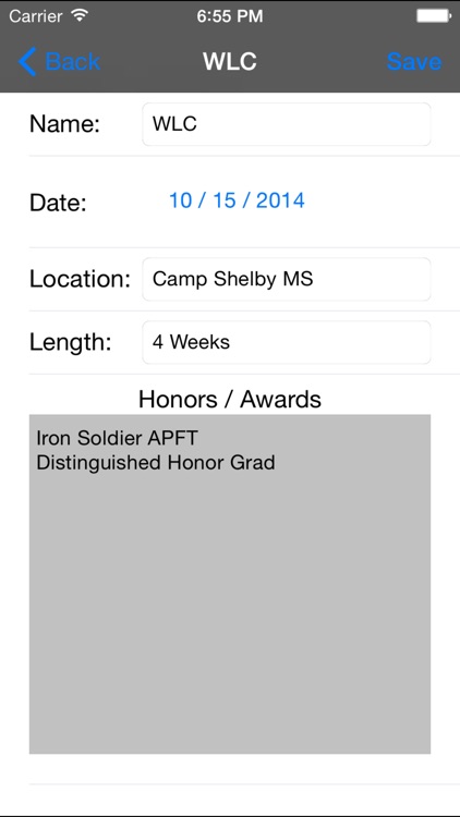 Soldier Career Tracker
