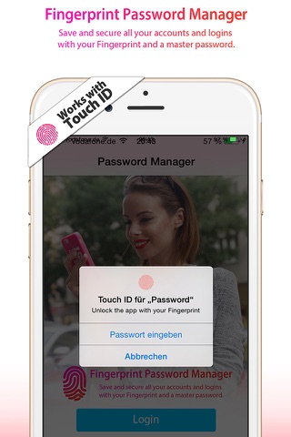 Fingerprint Password Manager for iOS 8 screenshot 2