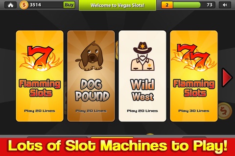 Vegas Slots - Flaming 7s slot machine games! Spin & win coins casino experience screenshot 3