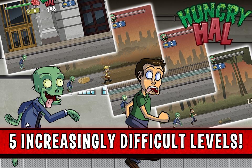 Hungry Hal - Zombie Infinite Runner screenshot 2