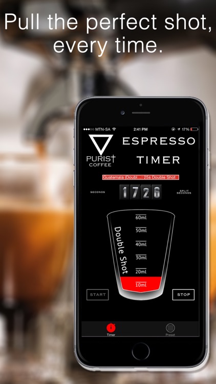 Purist Coffee Espresso Timer