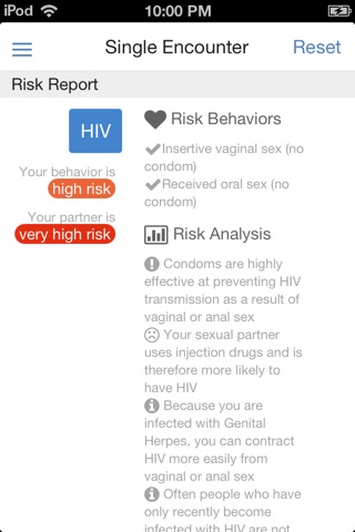 STD Risk Calculator screenshot 3