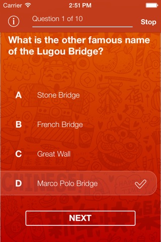 China Quiz - Fun Trivia about Chinese History, Culture, Geography and more ! screenshot 2