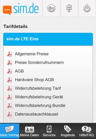 sim.de Servicewelt screenshot 3