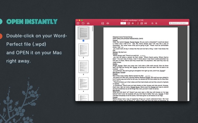 WordPerfect WPD Opener - View & Convert 