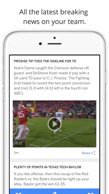 GameDay College Football Radio - Live Games, Scores, News, Highlights, Videos, Schedule, and Rankings screenshot-3