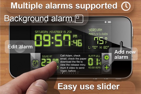 Cool Alarm Clock & Day Reminder screenshot 2