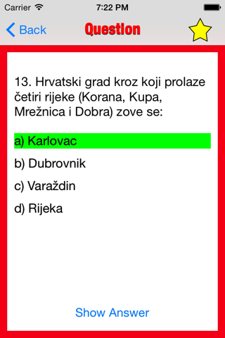Croatian Citizenship Test screenshot 4