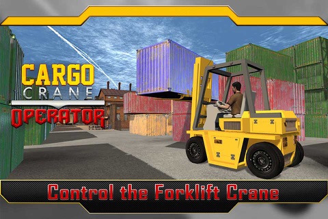 Heavy Cargo Crane Operator 3D - Large Freight Lifting and Realistic Parking Simulation Game screenshot 4