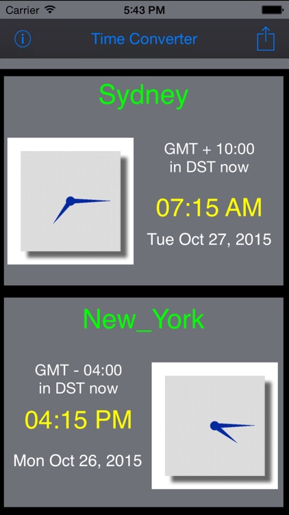 Time Converter Two Zone