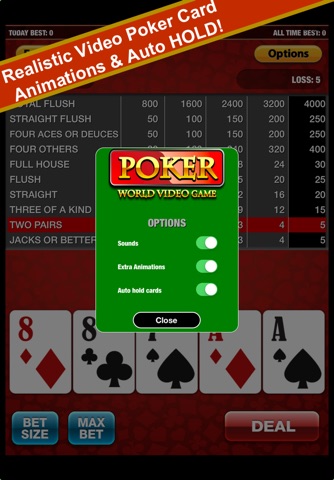 A Poker World Video Game (Not Texas Holdem) Casino Series Games screenshot 4