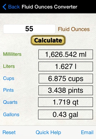 Volume & Weight Converter Calc screenshot 4