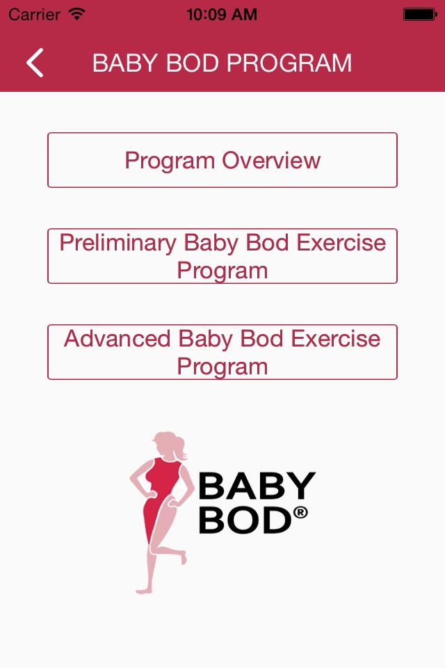 Baby Bod Exercise Tracker screenshot 2