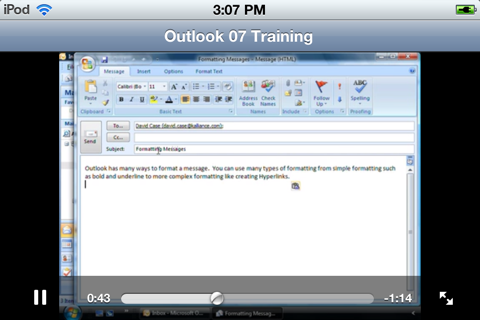 Video Training for Office Outlook screenshot 3
