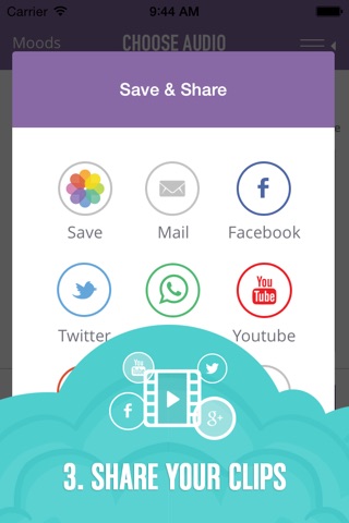 JustAddAudio - Add Background Music to your Photos, Videos and Slideshows screenshot 4