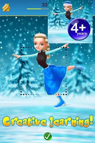 My Ice Skating Snow Princesses Draw And Copy Game - Free App screenshot 3