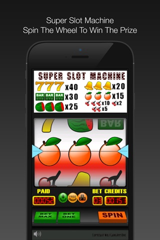 Super Slot Machine - Spin The Wheel To Win The Prize screenshot 2