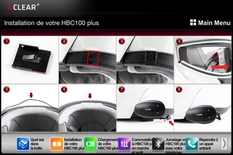 UCLEAR HBC100 Plus French instruction screenshot 2