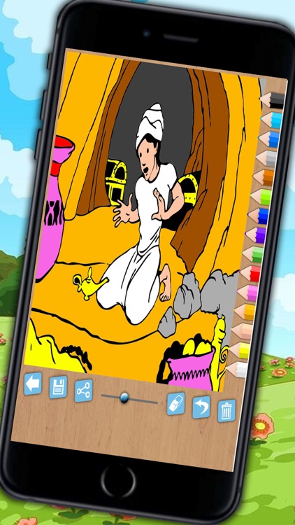 Pintar cuentos de hadas: juego educativo para colorear a Rapunzel o Cenicienta para niños