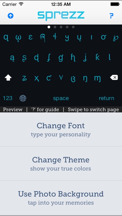 Sprezz - Custom Keyboard Themes and Fonts