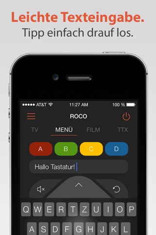 Roco - Remote control and keyboard for your Samsung or LG Smart TV screenshot 2